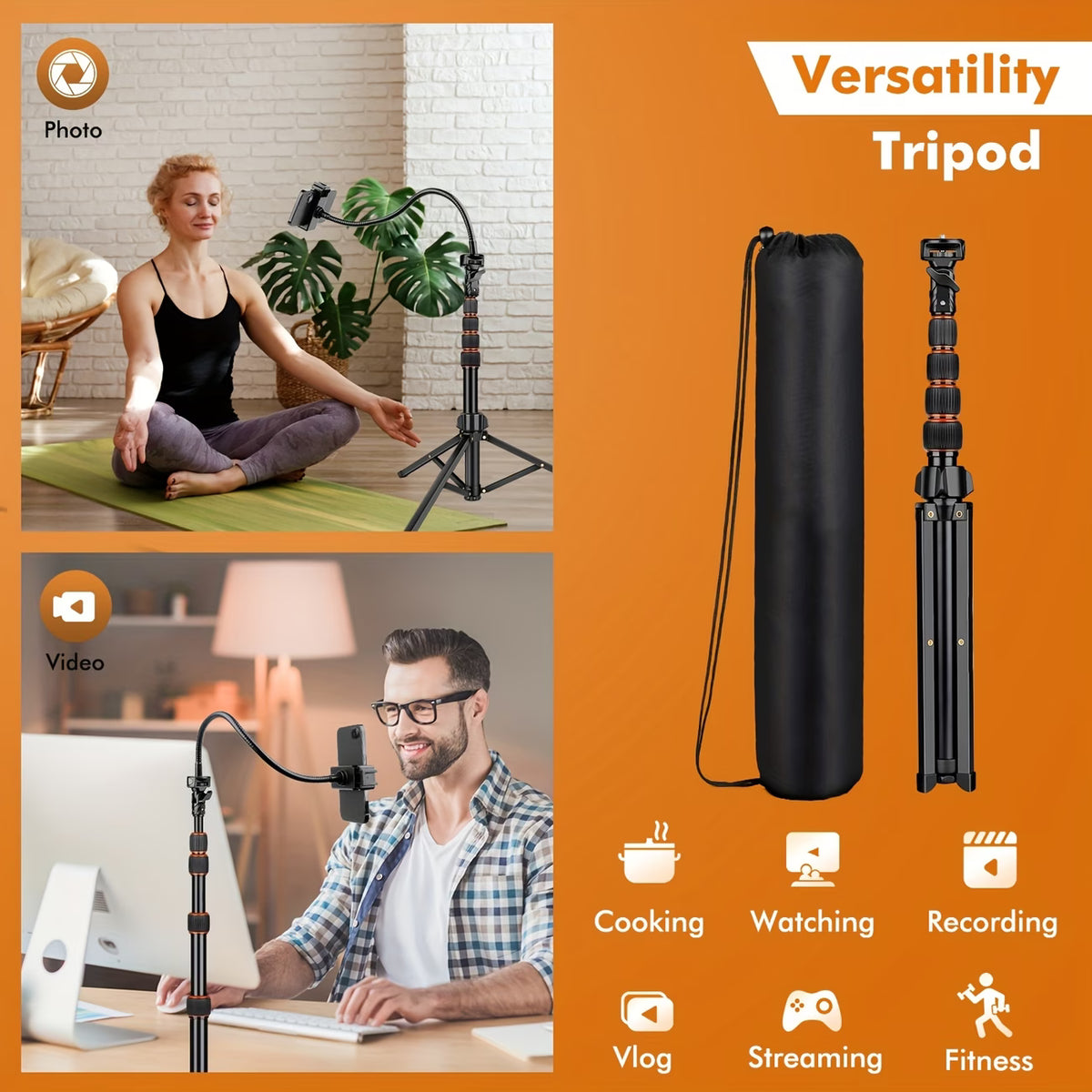 Camera Tripod 88-Inch