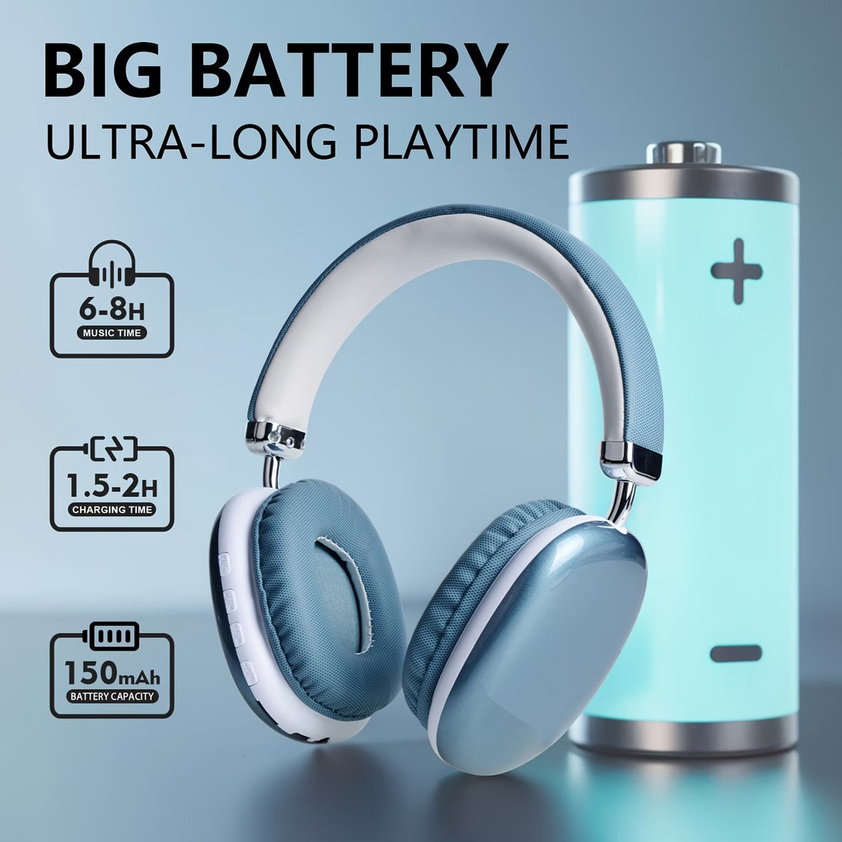 Soft Headband Wireless Headphones