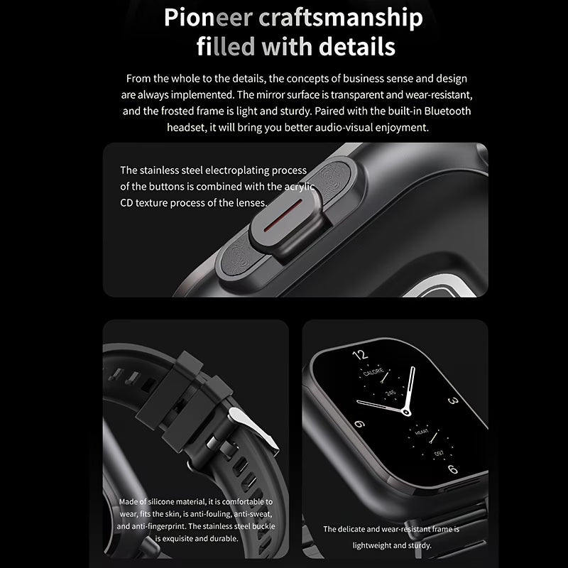 2-In-1 Smartwatch with Built-In TWS Earphones