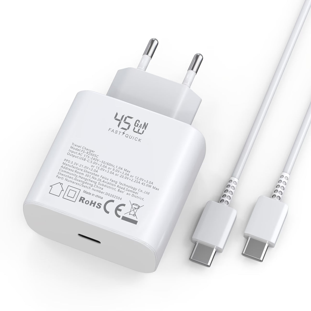 Fast Charger USB-C 45W